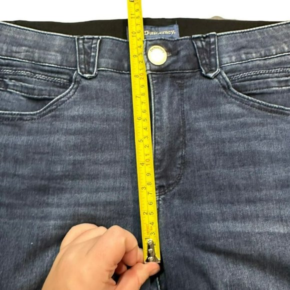 Democracy "Ab"solution Ab Technology Dark Wash Skinny Jeans Womens 10 - Picture 4 of 5